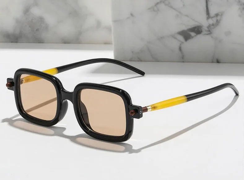 Vintage Clear Lens UV400 Steam Punk Sunglasses