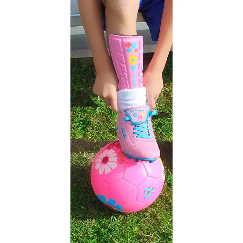 Vizari Blossom Soccer Shin Guard VZSG70163 PINK/BLUE