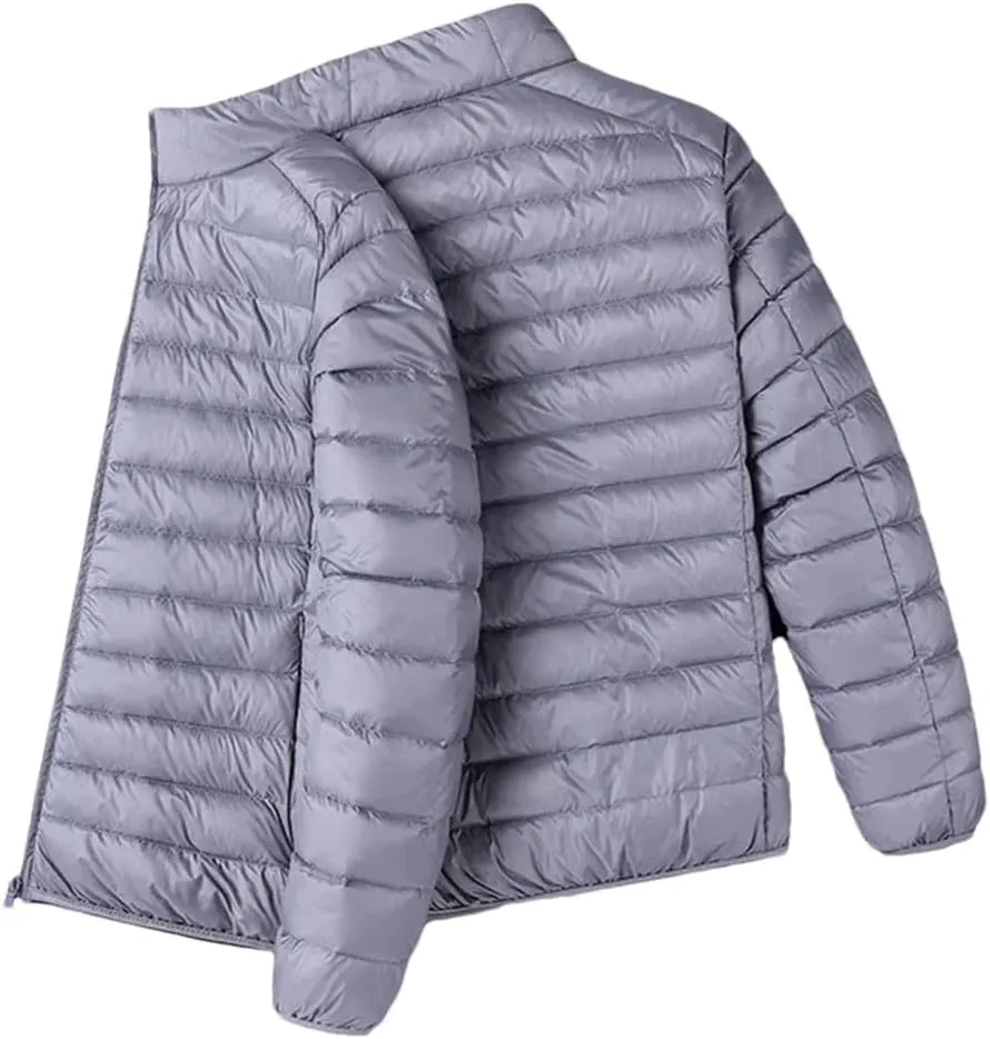 Winter Men's Lightweight Down Jacket Casual Cotton-Padded Coat Hooded Jacket Warm Outerwear Short Coat