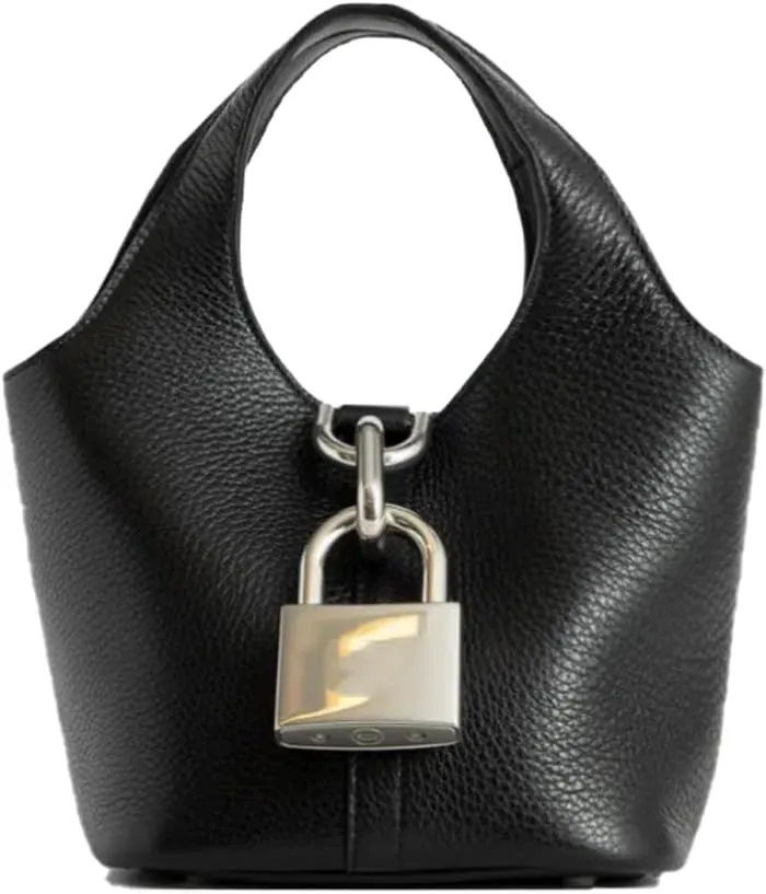 Women Handbag Genuine Leather Soft Bucket Bag
