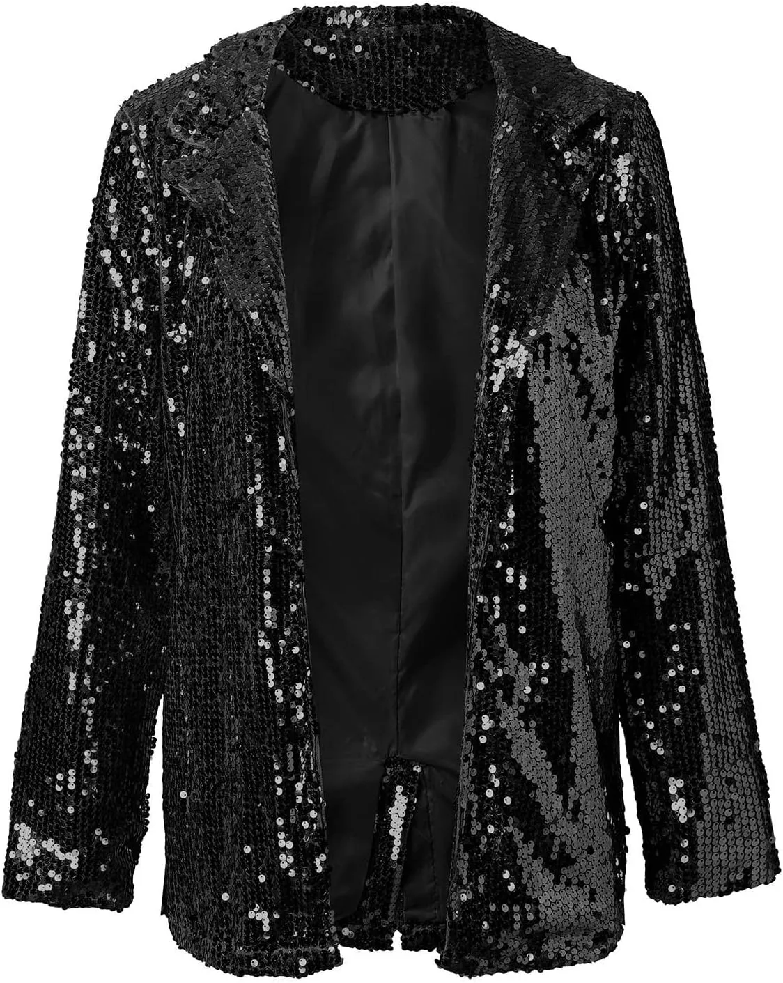 Women Sequins Sequin Casual Long Sleeve Glitter Party Shiny Lapel Coat Rave Outerwear Womens Snow Jackets