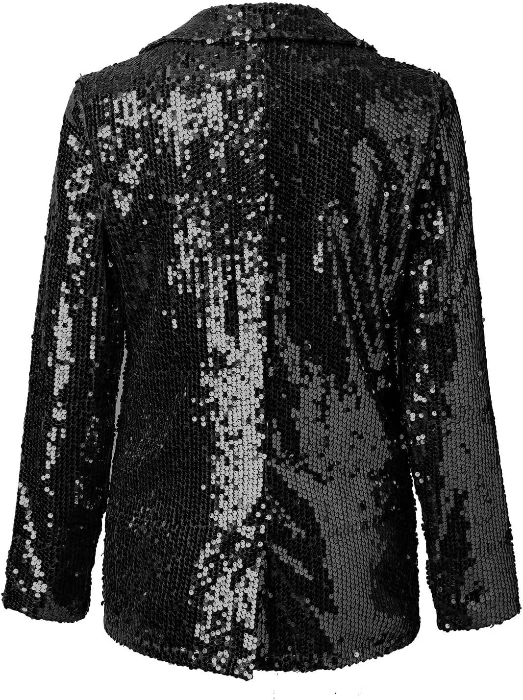 Women Sequins Sequin Casual Long Sleeve Glitter Party Shiny Lapel Coat Rave Outerwear Womens Snow Jackets
