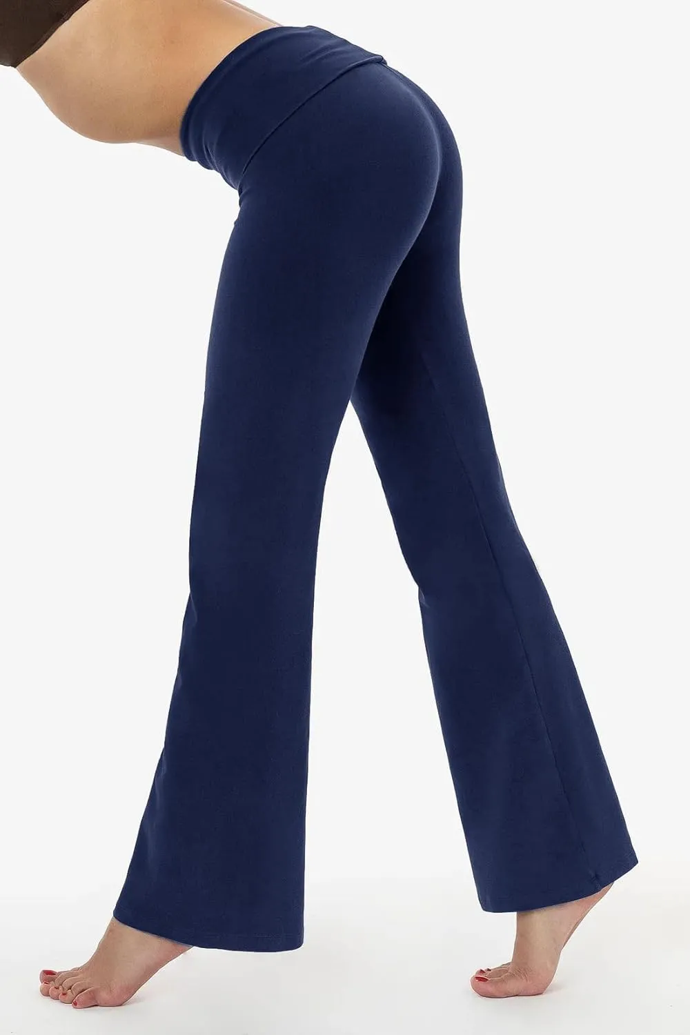 Women's 2 Piece Casual Pajama Set-Slim Fit Long Sleeve Top Low Rise Bell Bottoms-Versatile Yoga Loungewear