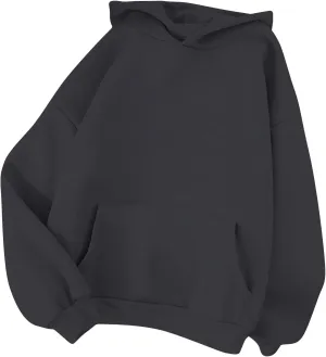 Womens Cute Hoodies Casual Plus Size Pullover Solid Color Basics Clothing Fashion Preppy Clothes Fall Outfits