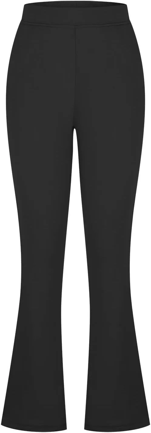 Womens Dress Pants Business Casual Work Pants High Waist Stretchy Trousers Bootcut Office Slacks with Pockets