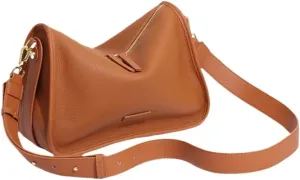 Women's Genuine Leather Shoulder Crossbody Bag Togo Handbag Underarm Armpit Pillow Bag Hobo Versatile Casual Clutch Chic