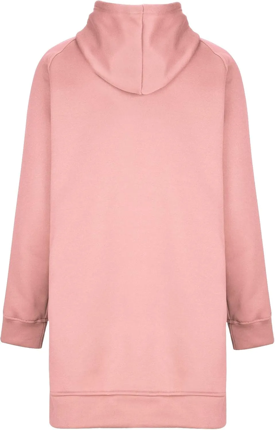 Women's Hoodies Casual Pullover Oversized Sweatshirt Long Sleeve Split Hem Hoodie with Kangaroo Pocket