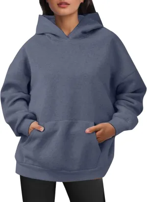 Womens Oversized Hoodies Fleece Sweatshirts Long Sleeve Sweaters Pullover Fall Outfits Winter Clothes