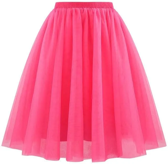 Womens Pleated Ruffle Mini Skirt Flowy Tulle High Waist Casual Skort Mesh Versatile Swing Flowy Athletic Tutu Skirts