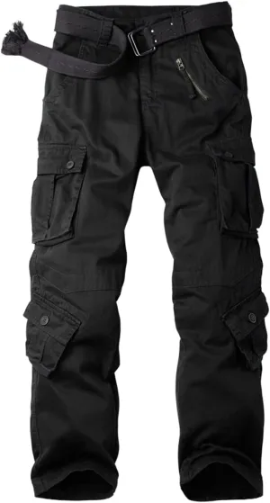 Womens Stretch Casual Cargo Work Pants Camo Combat Tactical Travel Pants with 8 Pockets