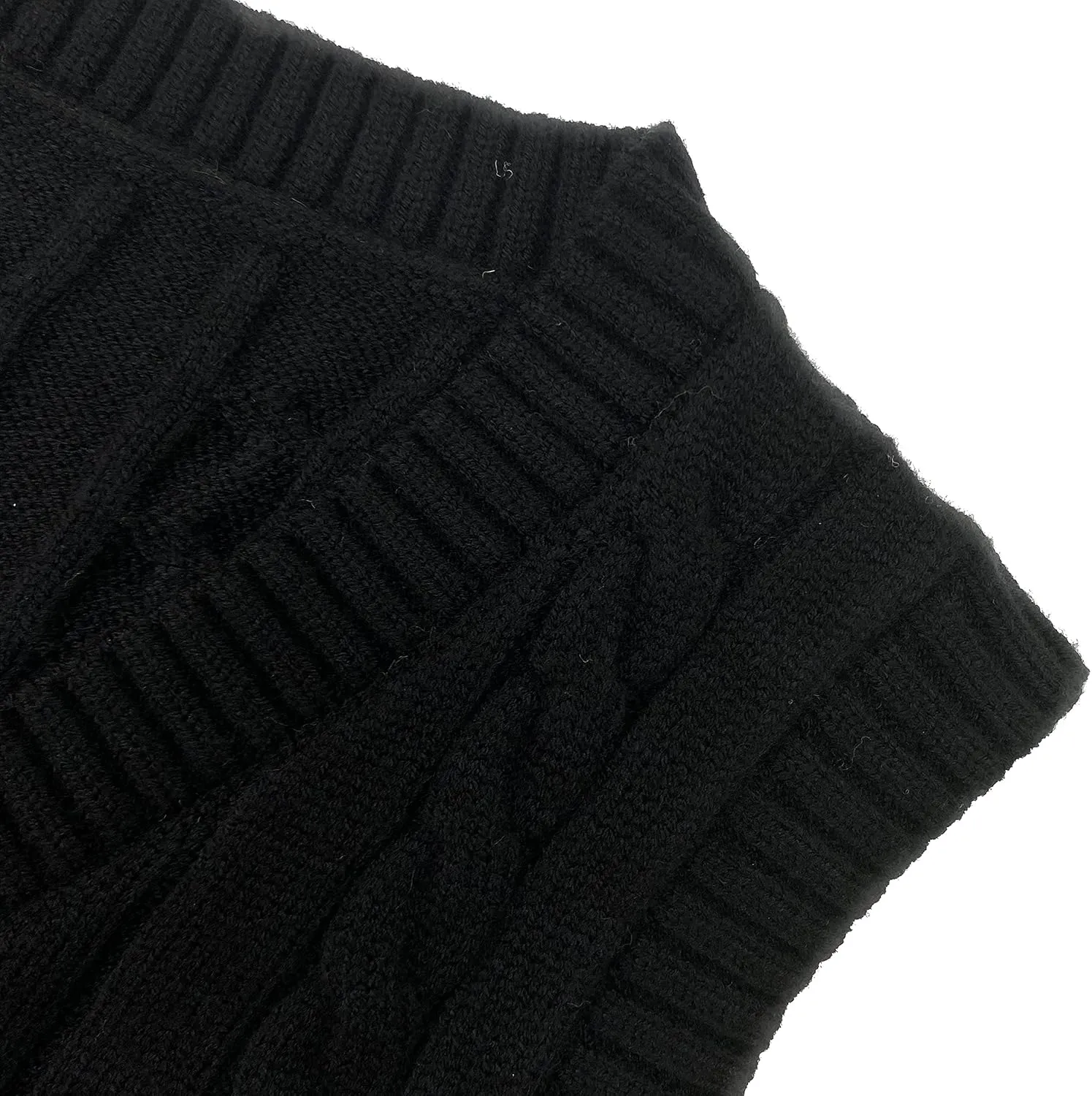 Women's V-Neck Knit Sweater Vest Solid Color Sleeveless Crop Knit Vest Sweaters