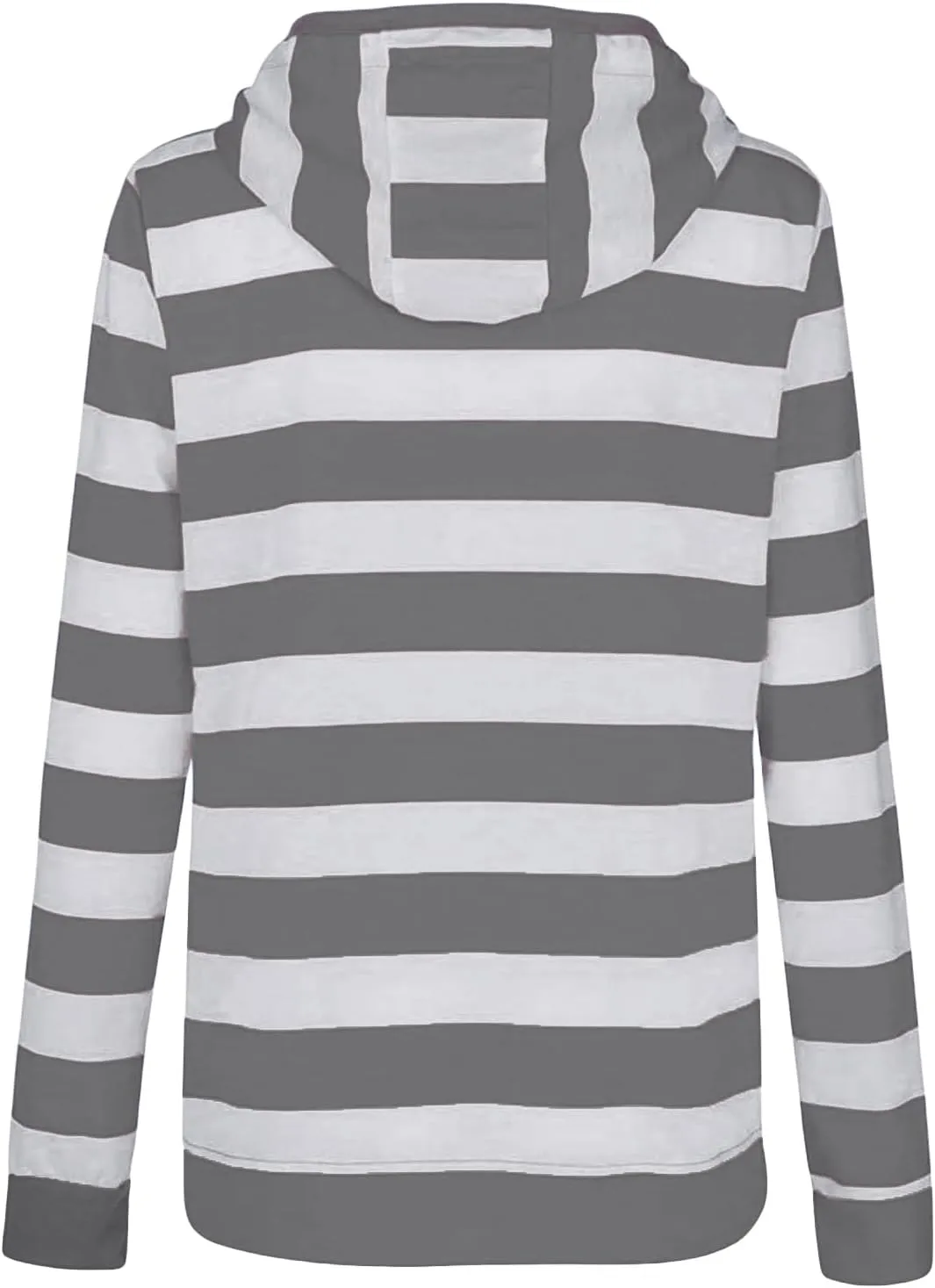 Womens Zip Up Hoodies Casual Oversized Striped Hoodies Sweatshirts Plain Zipper Classic Hooded Jackets with Pockets