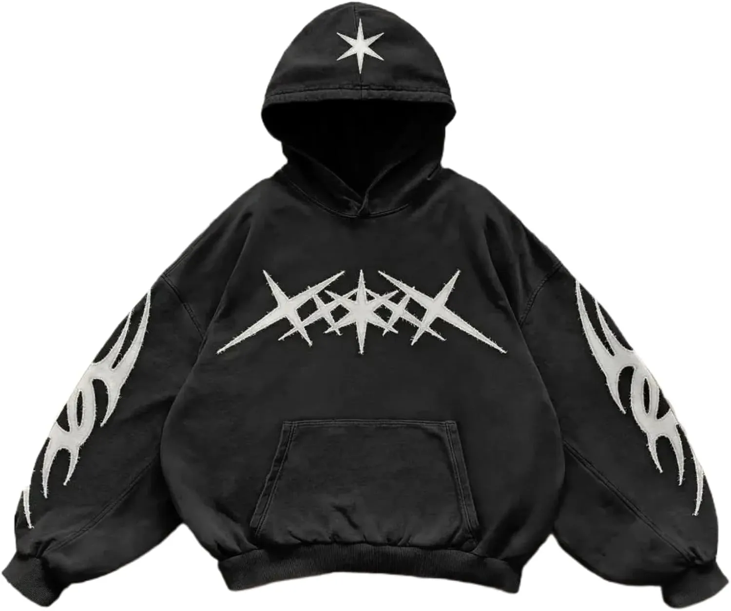 Y2k Hoodie Emo Clothes Vintage 2000s Sweatshirts Grunge Jackets Streetwear Oversized Graphic Hoodies