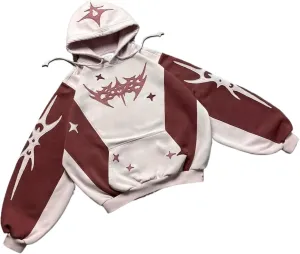 Y2k Hoodie Emo Clothes Vintage 2000s Sweatshirts Grunge Jackets Streetwear Oversized Graphic Hoodies