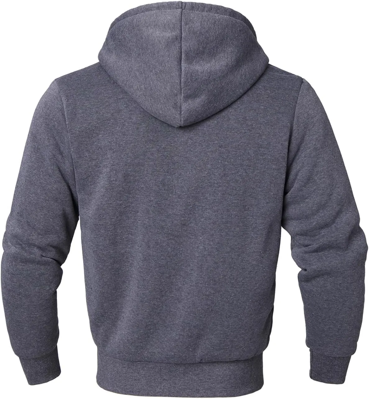 Yasumond Heavyweight Hoodie for Men Winter Fleece Lined Warm Jacket Full Zip Long Sleeve Outerwear