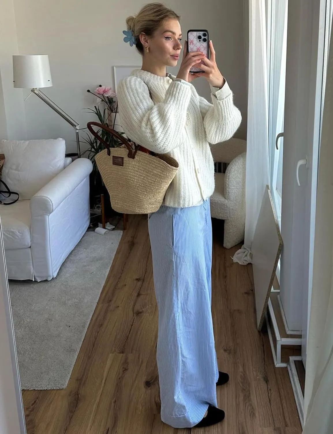 Yimoon Womens Y2K Cardigan Sweater Crewneck Long Sleeve Button Down Cropped Knit Cardigan Outwear 2024