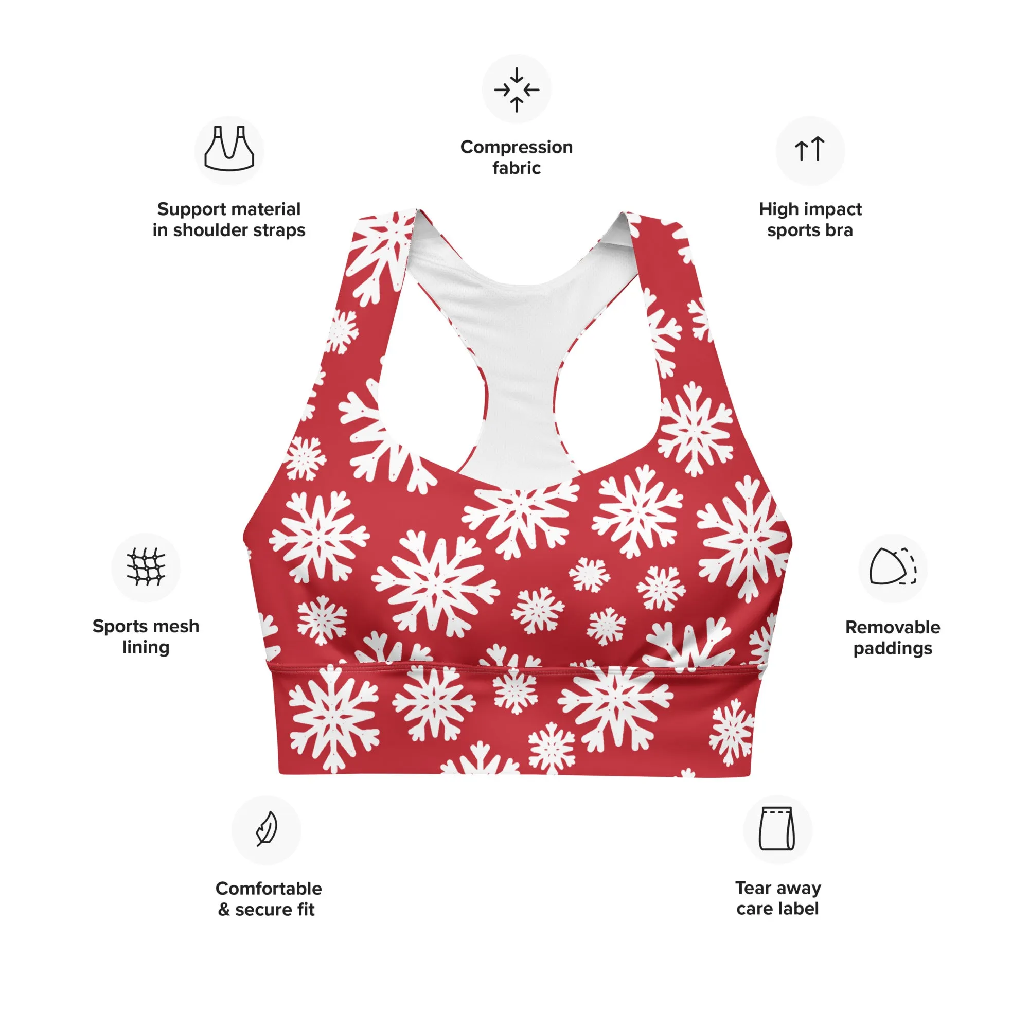 Yoga Wear Longline Sports Bra Soft and Comfortable