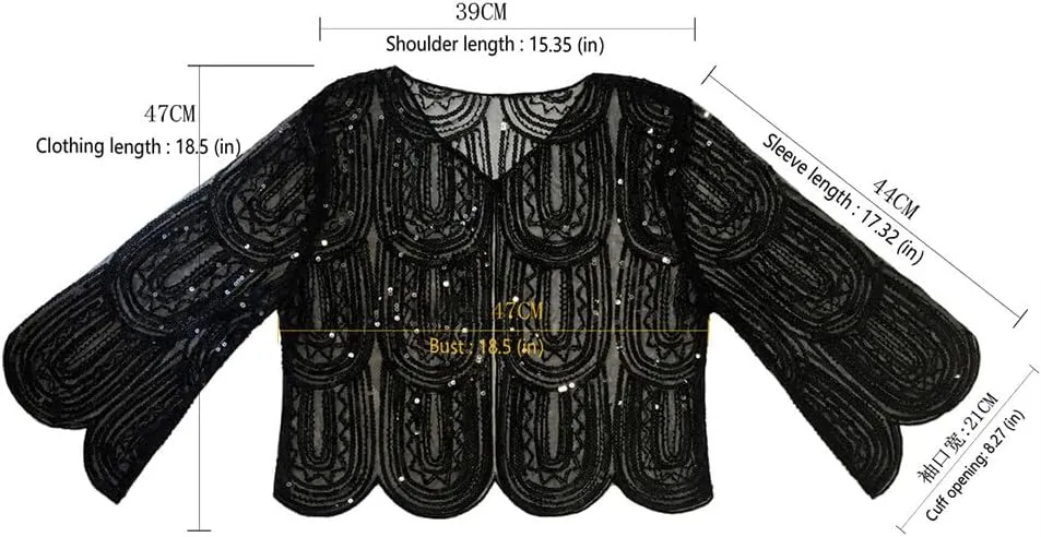 Zcargel Women Sequin Cloak Shawl 1920s Evening Cape Shawls for Evening Dresses Wedding Party
