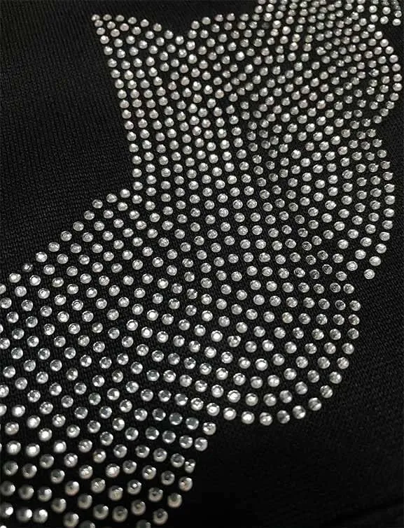 Zip Up Rhinestone Jacket for Men Women, Glitter Gothic Y2K Skeleton Head Hooded Sweatshirt