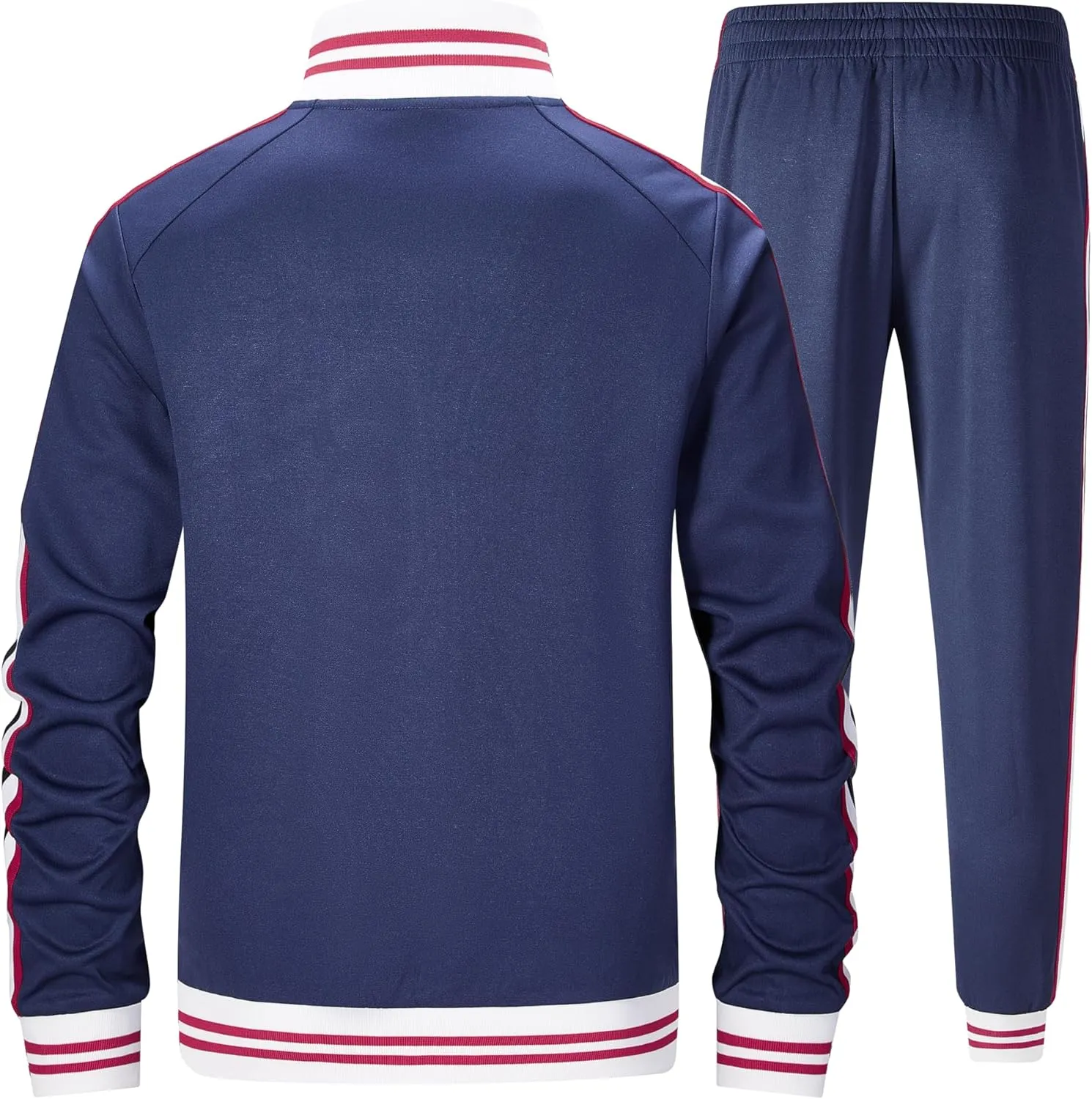 ZPB Men's Track suits Sets Long Sleeve Full-zip Sweatsuit Active Jackets and Pants 2 Piece Outfits